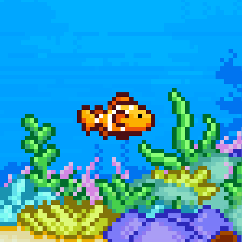 Screenshot of Pixel Aquarium